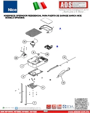 Catalogo Nice, Partes de Reemplazo RUN 2500I 220VAC, ADS Puertas y Portones Automaticos S.A. de C.V.